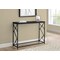 Monarch Specialties Accent Table - 44"L / Espresso / Black Metal Hall Console I 3534 - alternate 4
